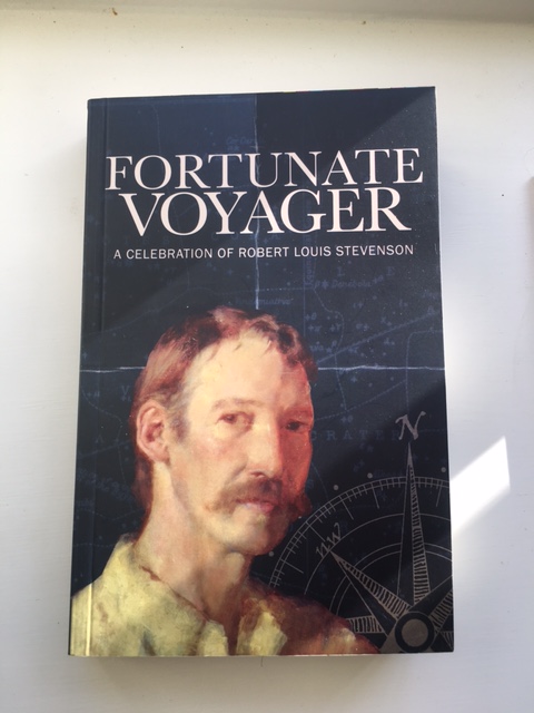 R. L. Stevenson on the cover of the book Fortunate Voyager